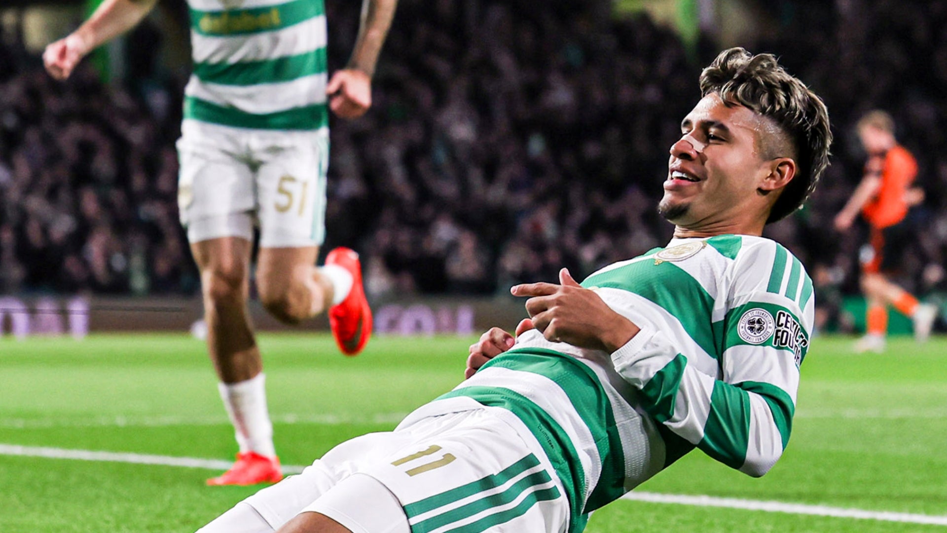 Camilo Durán anota un gol con Celtic
